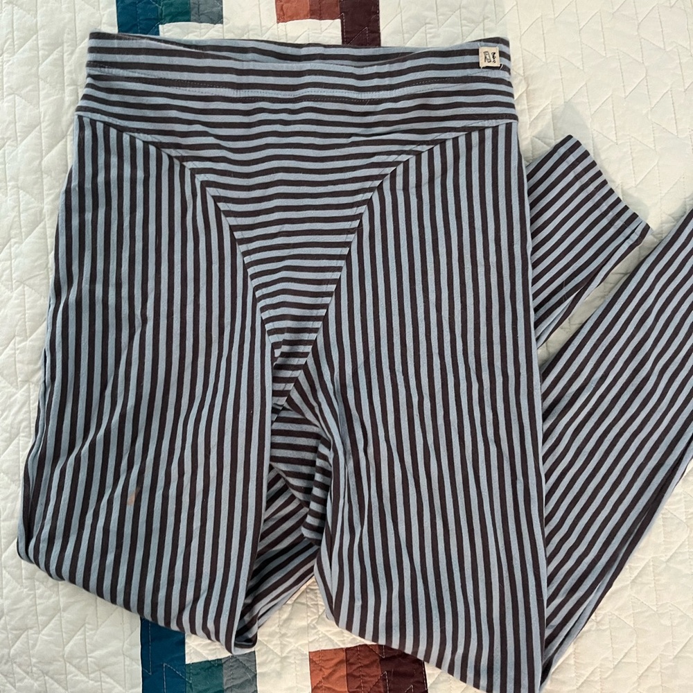 Fashion Brand Company Stripe Thong Leggings